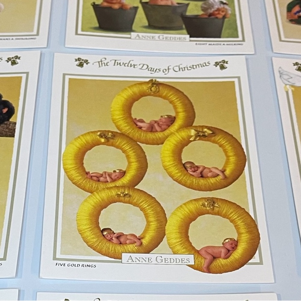 Anne Geddes The Twelve Days of Christmas 1995 Greeting Cards New Never Used
